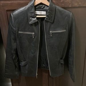 Valerie Stevens New Zealand Lambskin 🐑 jacket size 4P in Black